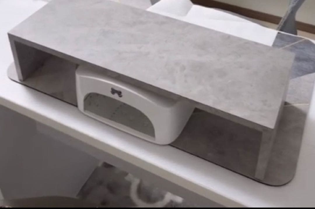 ネイルアームレスト 井出木工 グレーマーブル調ディスプレイスタンド