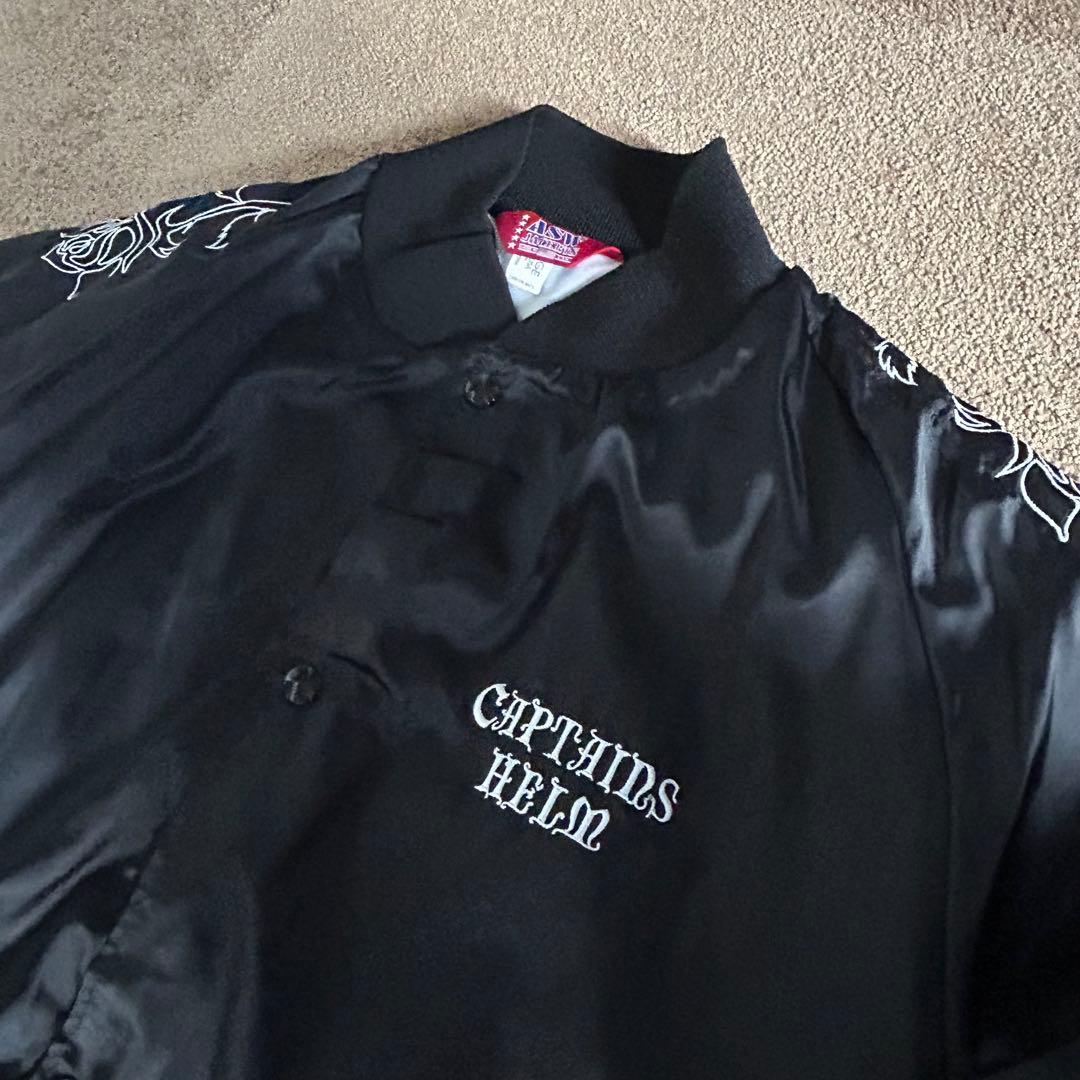 USA製 CAPTAINS HELM コーチジャケット ナイロン ローズ刺繍 - メルカリ