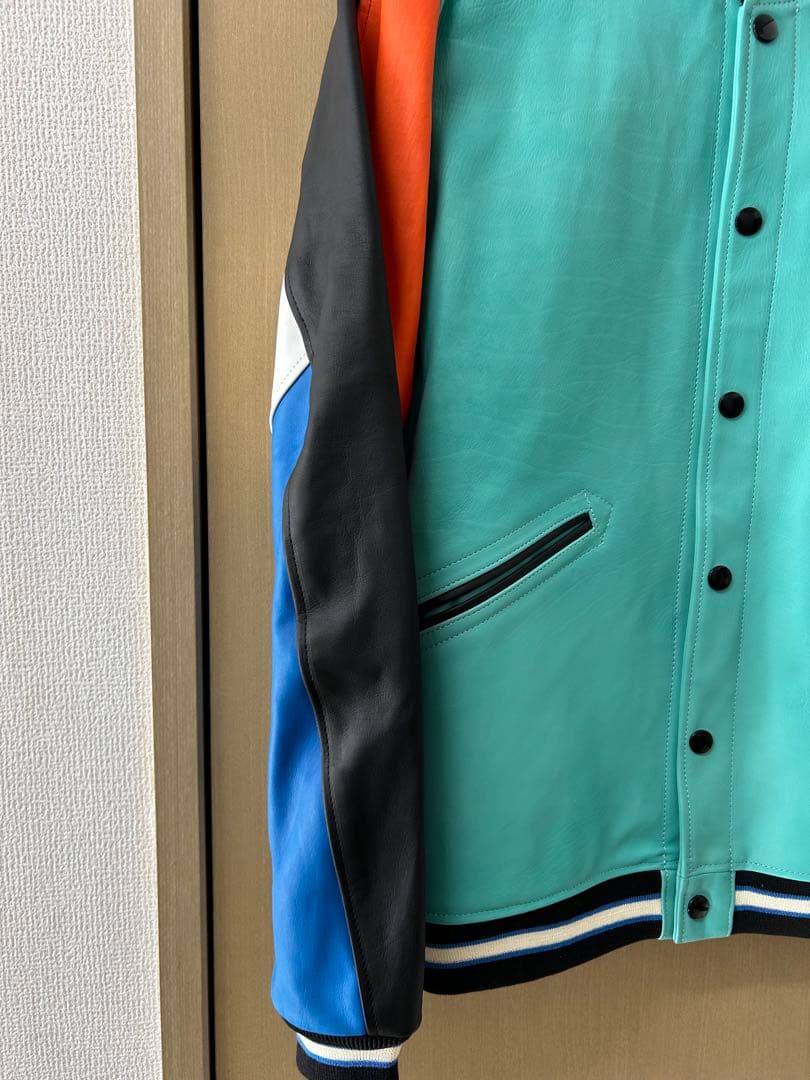 美品】N.HOOLYWOOD マルチカラー レザースタジャン - メルカリ