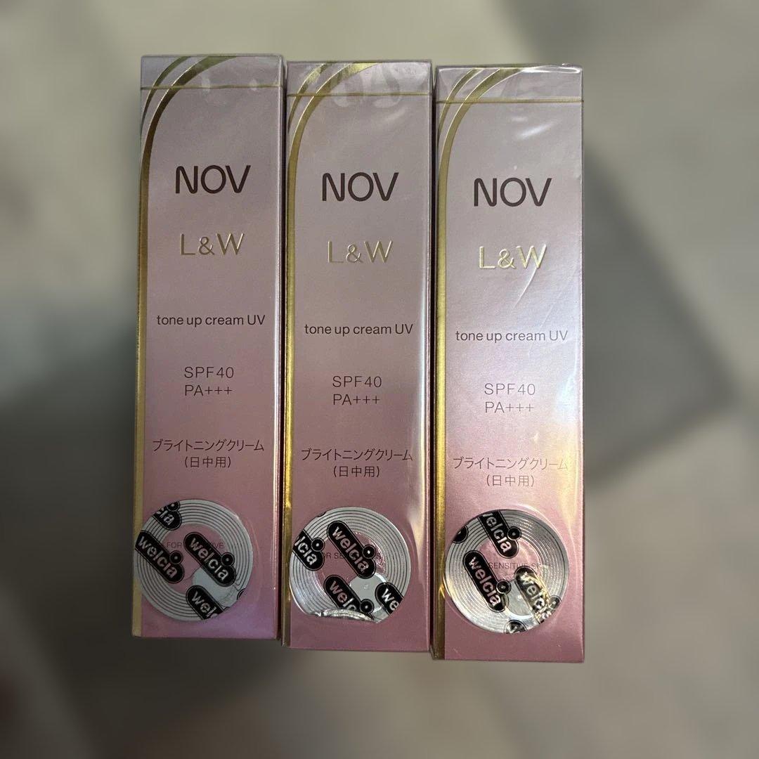 フェイスクリーム NOV L&W tone up cream UV 50g x3 フェイスクリーム NOV L&W tone up cream UV 50g x3 フェイスクリーム