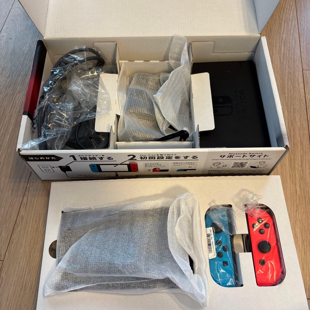 Nintendo Switch1 本体 青/赤 Joy-Con 付属品完備 - メルカリ