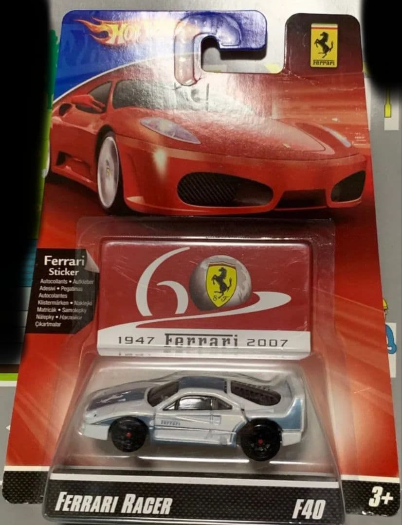 ホットウィール F40 フェラーリレーサー 白、水色 - メルカリ