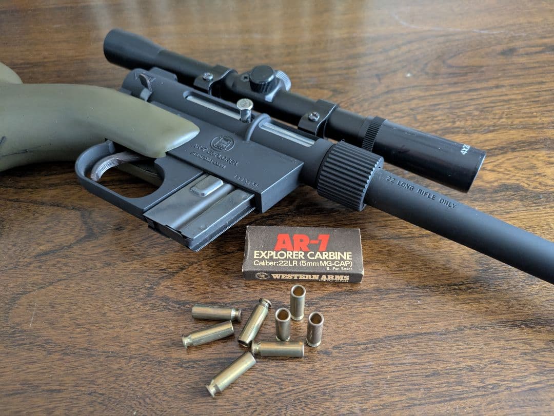 AR−7 ウエスタンアームズモデルガン スコープ付き（未発火） - メルカリ
