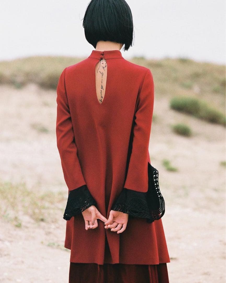 Mame Kurogouchi レースカフス ワンピース - メルカリ