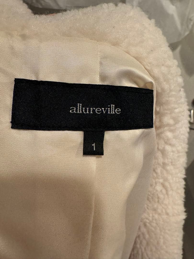 アルアバイル ウールMIXボアピーコート【白洋社ローヤルクリーニング済