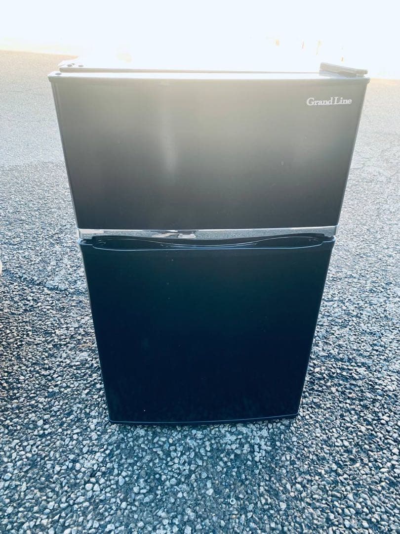 送料設置無料　A-Stage ノンフロン冷凍冷蔵ARM-90L02BK 冷蔵庫 Grand Line 2ドア冷凍/冷蔵庫 90L ARM-90L02BK・DB・SL 株式