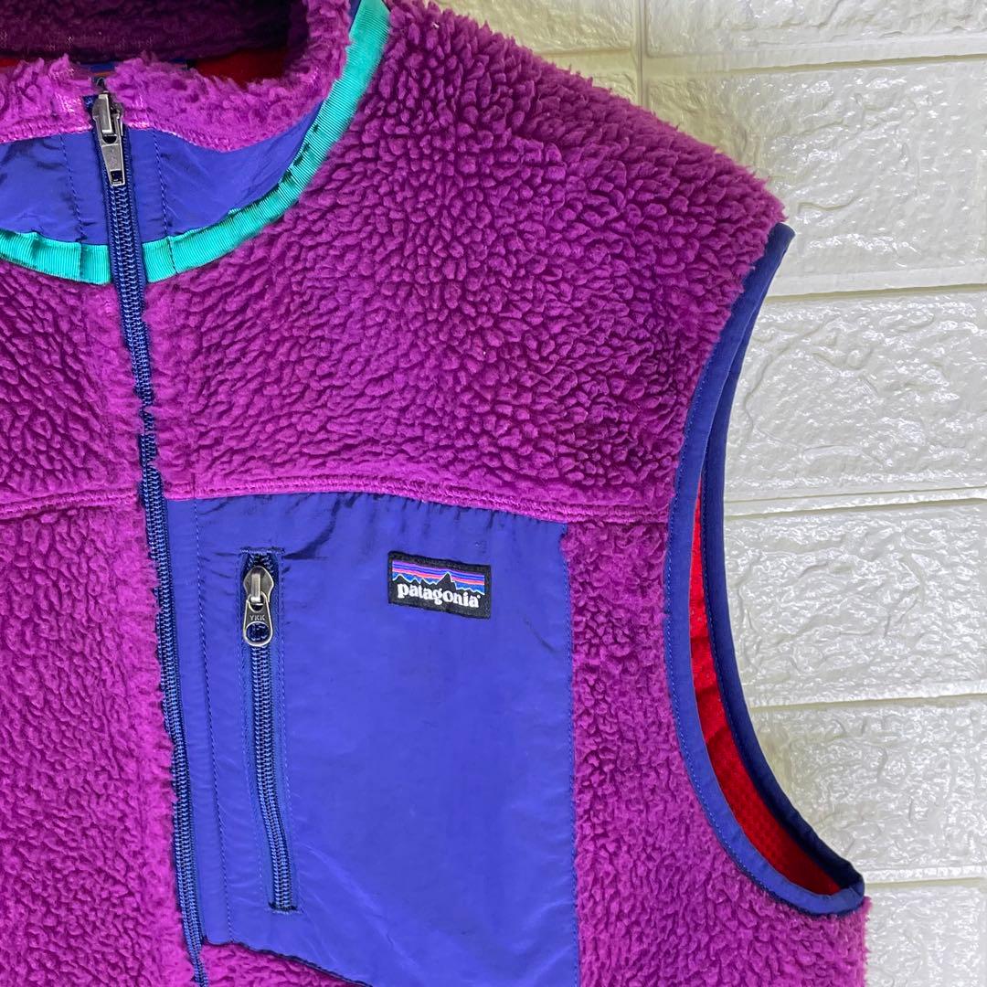 24時間以内 匿名発送】パタゴニア レトロX ボアベスト パープル M