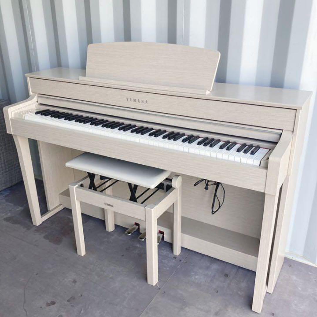 取付無料！ヤマハ クラビノーバ CLP-645 電子ピアノホワイトアッシュ調