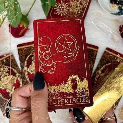 正規品タロットカード】前作完売品✨美麗レア色✨豪華な真紅×