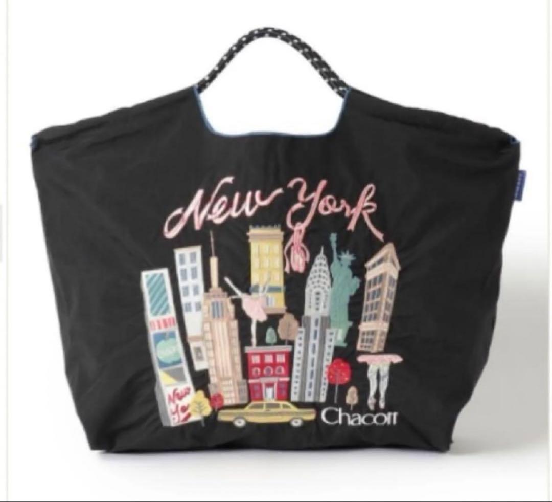 チャコット ボールアンドチェーン ニューヨーク柄 ブラック L新品 正規