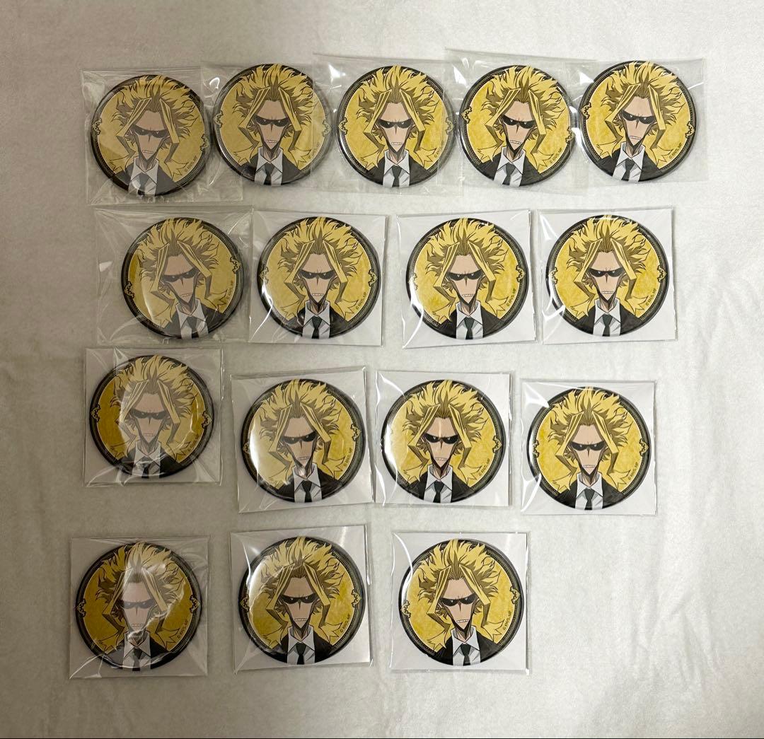 ヒロアカ マルイ グリニッシュコスチューム 缶バッジ オールマイト