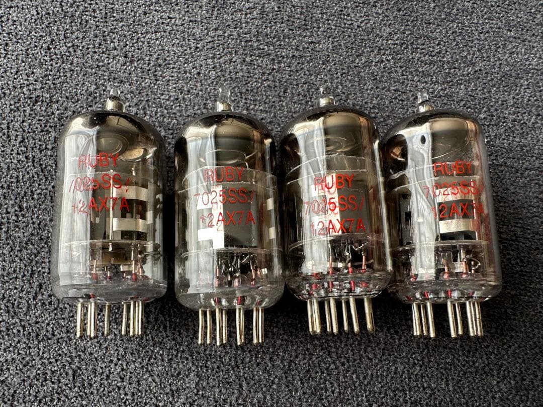 RUBY 12AX7 ECC83 ルビー マッチド4本セット HG管