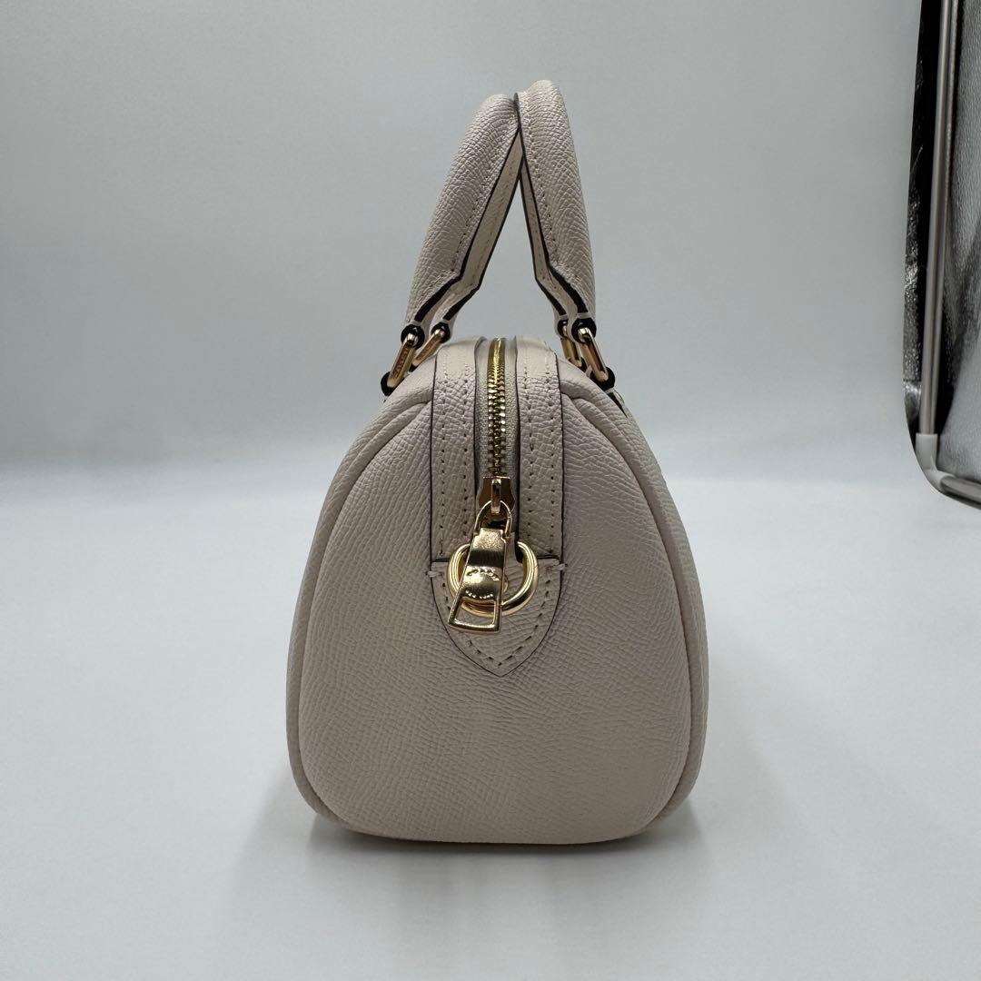 未使用級✨コーチ ミニ ローアン ショルダーバッグ 2way PVC ホワイト