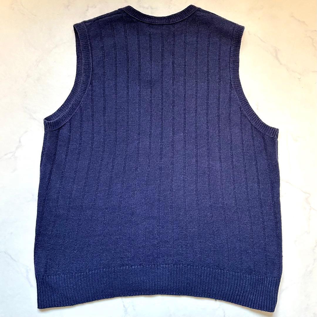 ラルフローレンパープルレーベル Vネックニットベスト イタリア製 実寸
