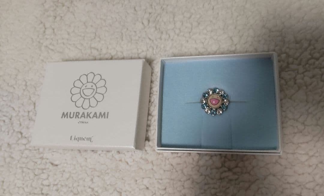 最安値☆ 村上隆 × Liquem フラワー ピンズ ブルー カイカイキキ