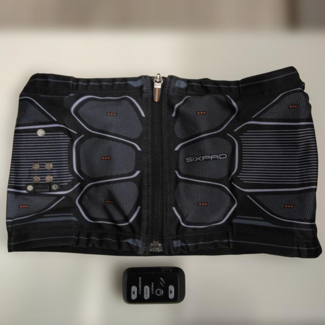 SIXPAD バワースーツライトコアベルト 　Mサイズ コントローラー付 シックスパッド パワースーツ コアベルト【Mサイズ】【グレー
