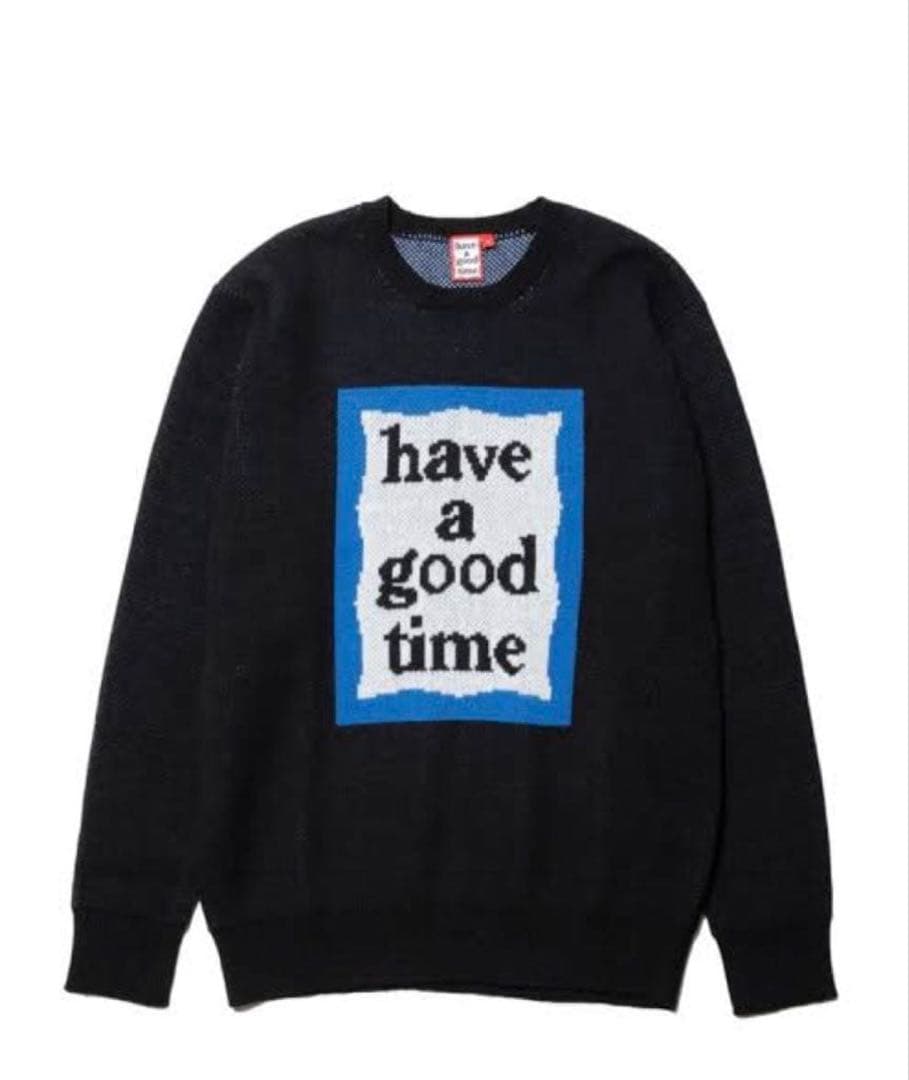 黒 ニットセーター have a good time have a good time ブラックセーター XL