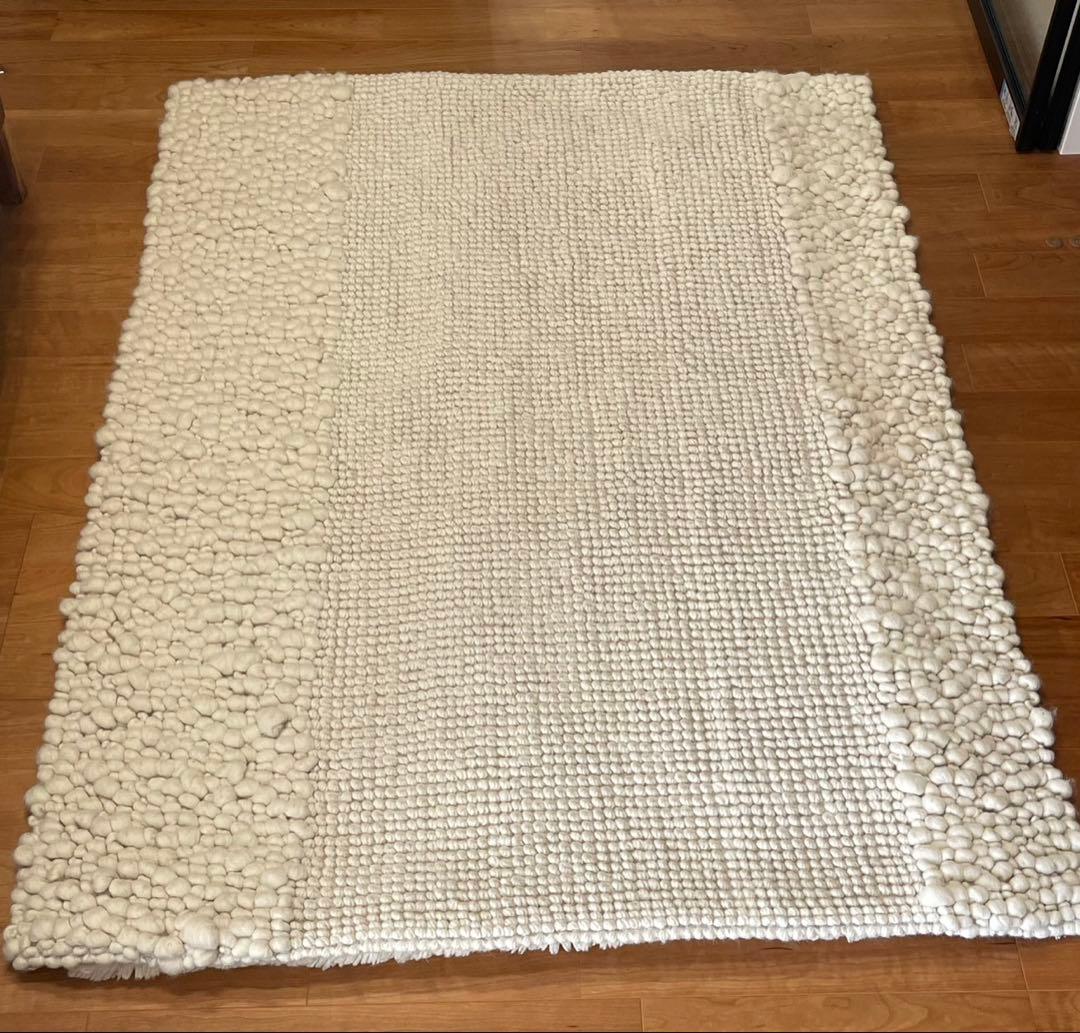 JOURNAL STANDARD ファ二チャーウールー100% ラグ アイボリー - メルカリ