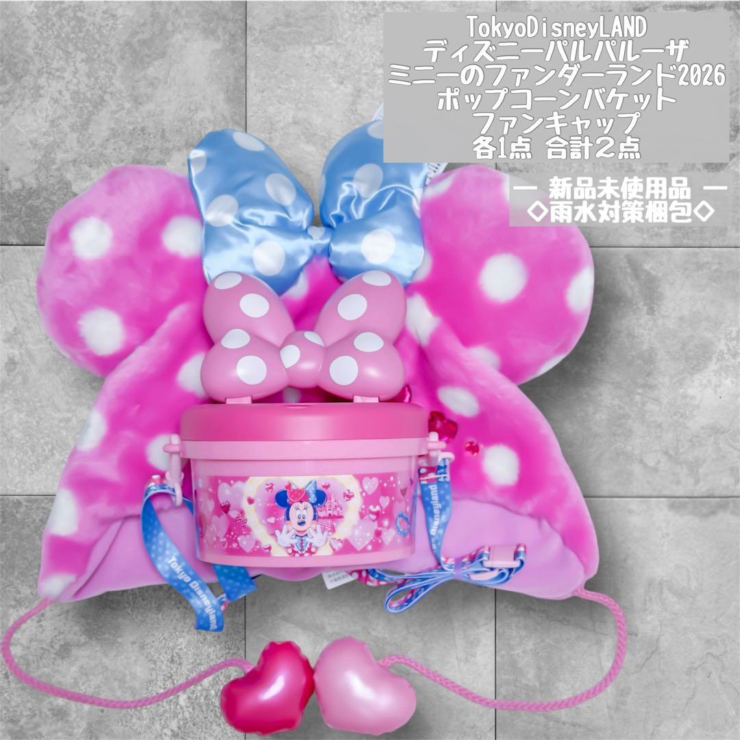ディズニー ミニー パルパルーザ ポップコーンバケット ファンキャップ