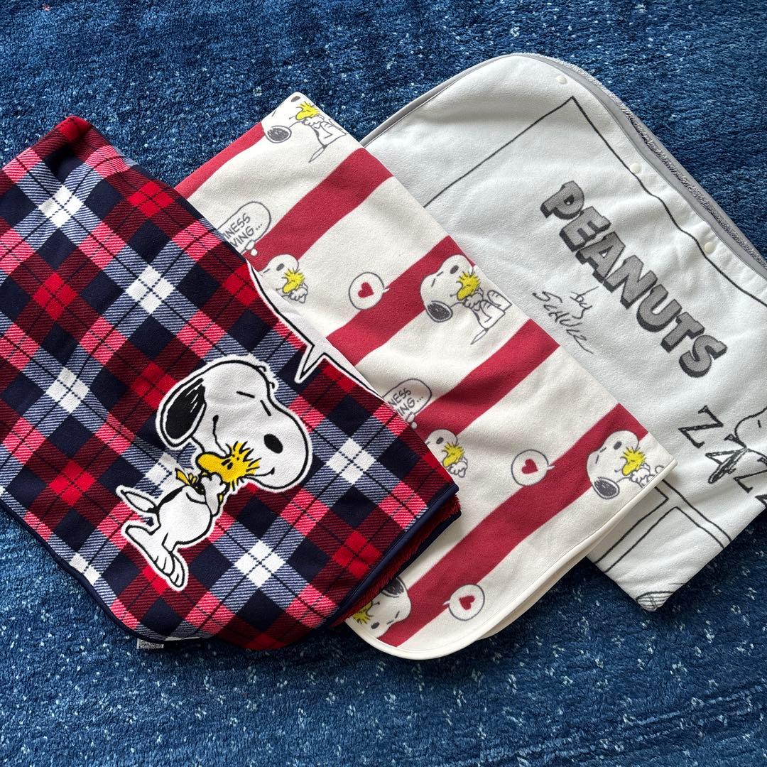 ユニクロ スヌーピー 膝掛け フリースブランケット 3枚セット - メルカリ