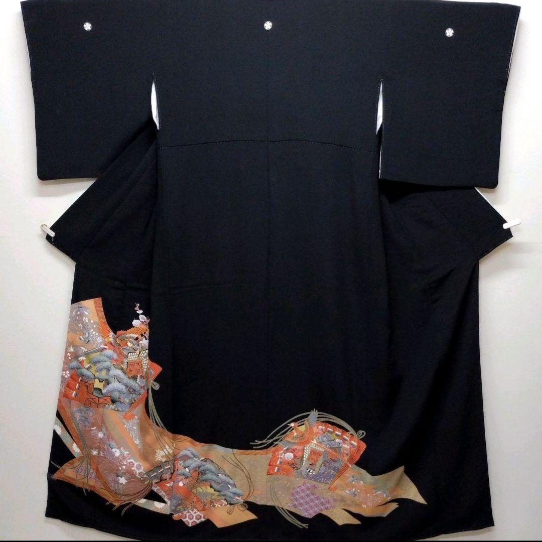 708 半額セール 正絹 美品 格調高い 友禅黒留袖 5点フルセット - メルカリ