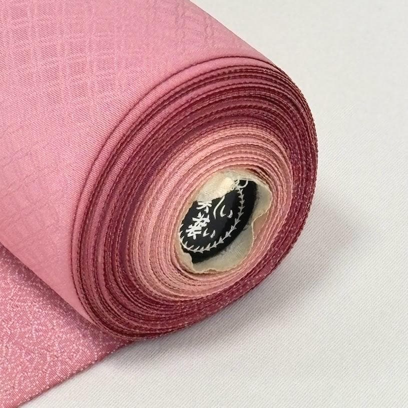 ゆりのはな 色無地 反物 着尺 紋織り ボカシ染め ちりめん 正絹 B007