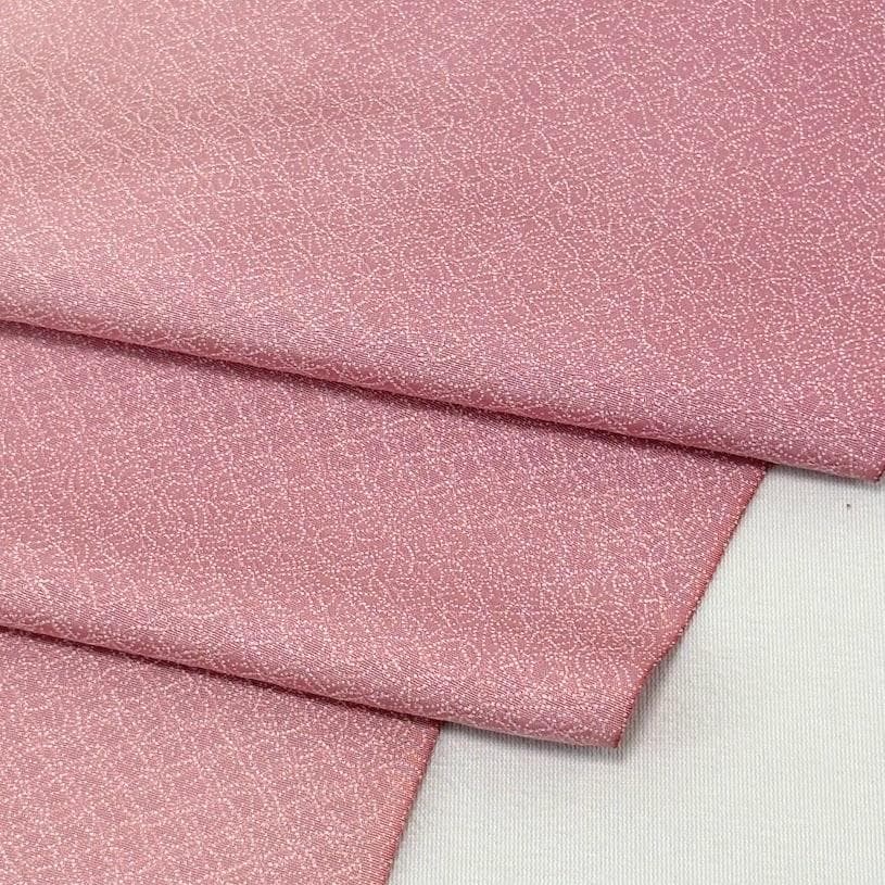 ゆりのはな 色無地 反物 着尺 紋織り ボカシ染め ちりめん 正絹 B007