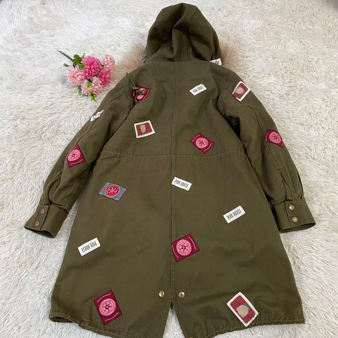 ✨美品✨ピンクハウスチェルシー ボア ファー付モッズコート 春秋冬