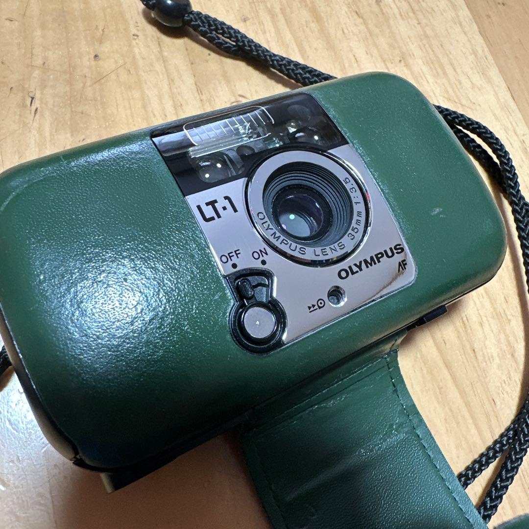 OLYMPUS LT-1 LT1 コンパクトフィルムカメラ グリーン 緑 - メルカリ