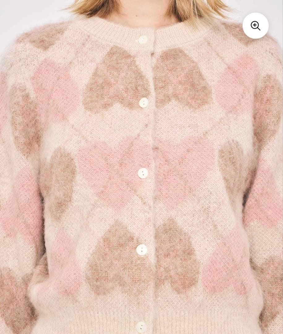 完売品】DEICY ハートアーガイルカーディガン【美品】 - メルカリ