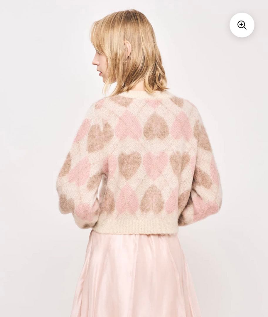 完売品】DEICY ハートアーガイルカーディガン【美品】 - メルカリ