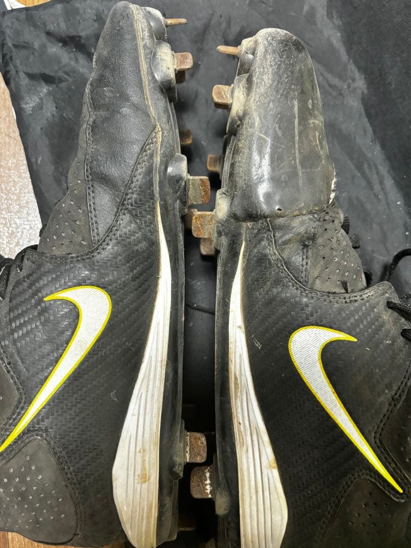 プロ 支給品 Nike スパイク 野球 寺原選手 実使用 27センチ ヌバック