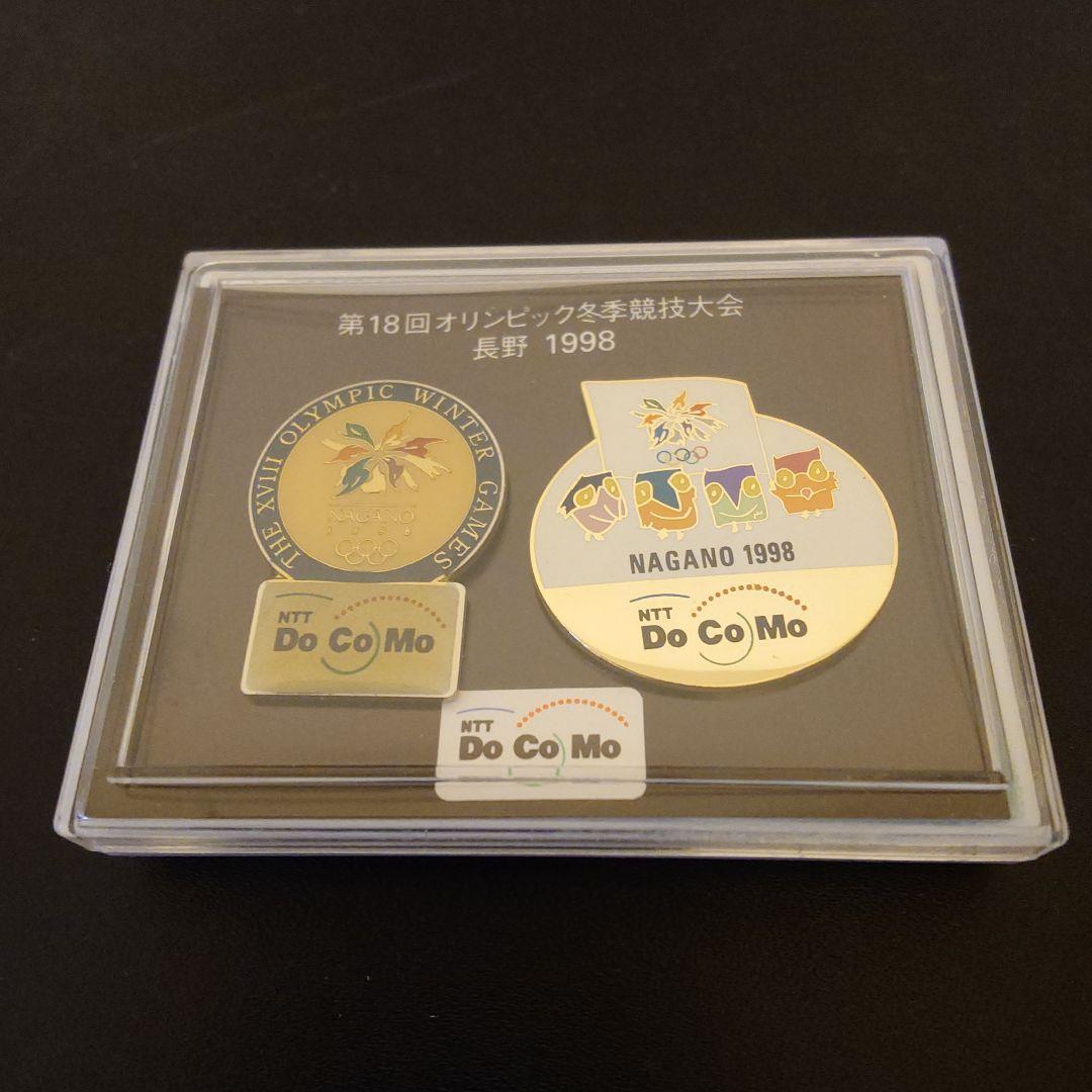 1998年長野オリンピック記念ピンバッジ ドコモ docomo - メルカリ