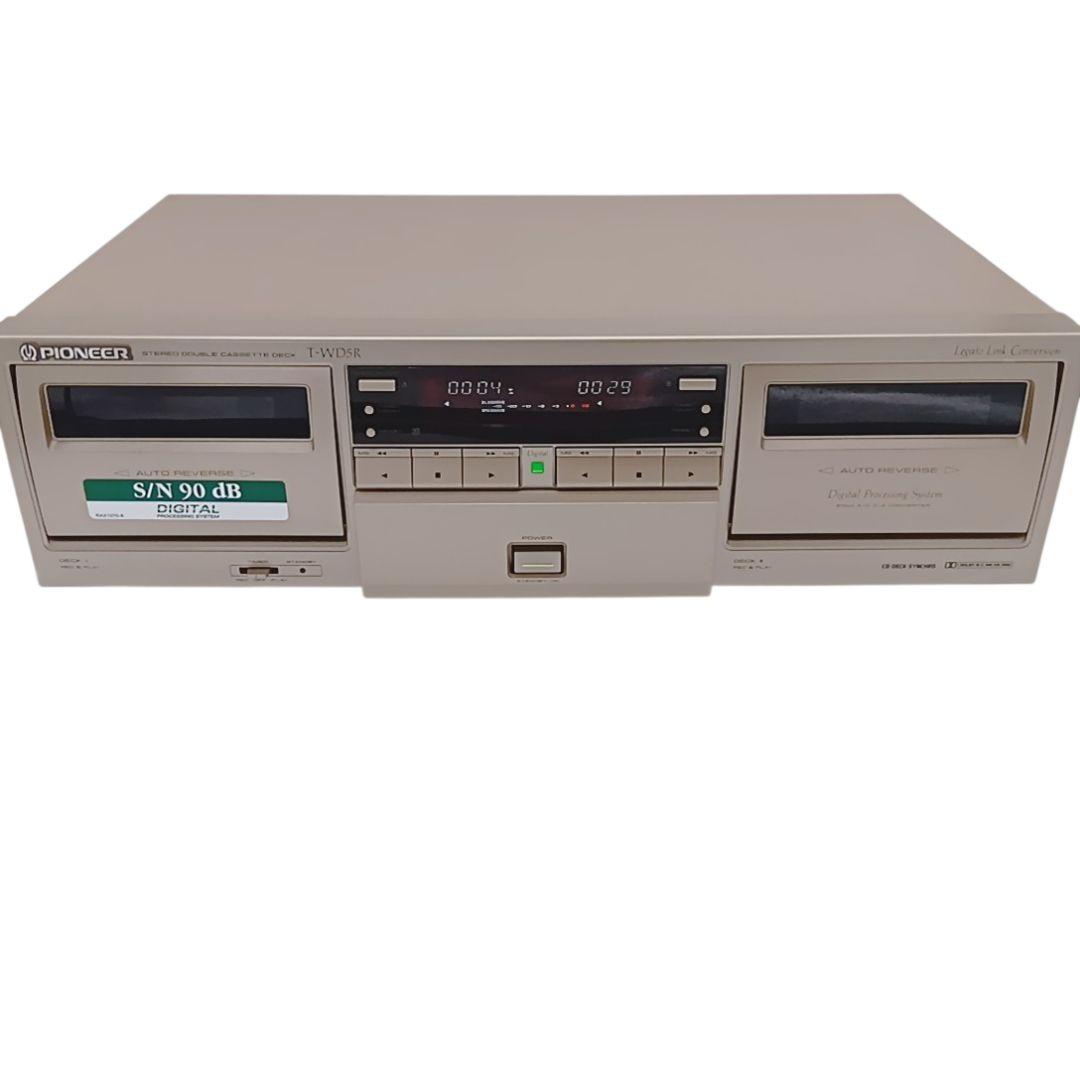 入手困難】Pioneer T-WD5R ダブルリバースカセットデッキ 動作品