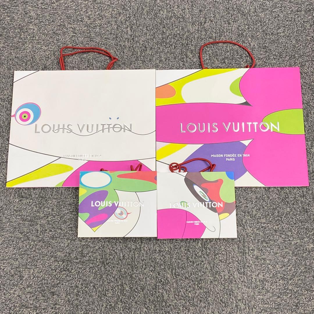 ルイヴィトン　村上隆　コラボ　ショップ袋4点セット　ショッパー　紙袋 ルイヴィトン 村上隆 コラボ ショップ袋4点セット ショッパー 紙袋