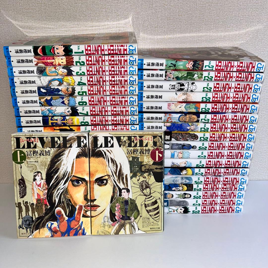 ハンターハンター 全38巻+レベルE 文庫版 全2巻セット - メルカリ
