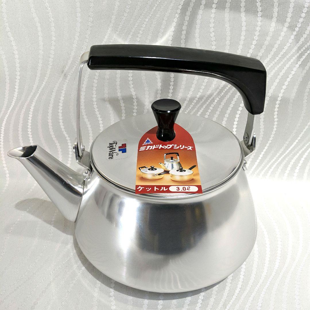 未使用】ミカド アルミケトル やかん 3L 昭和レトロ - メルカリ