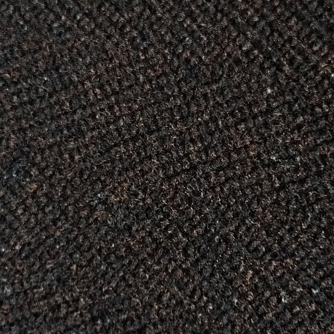 希少 moorbrook生地 ウールヘリンボーンダッフルコート ダークブラウン