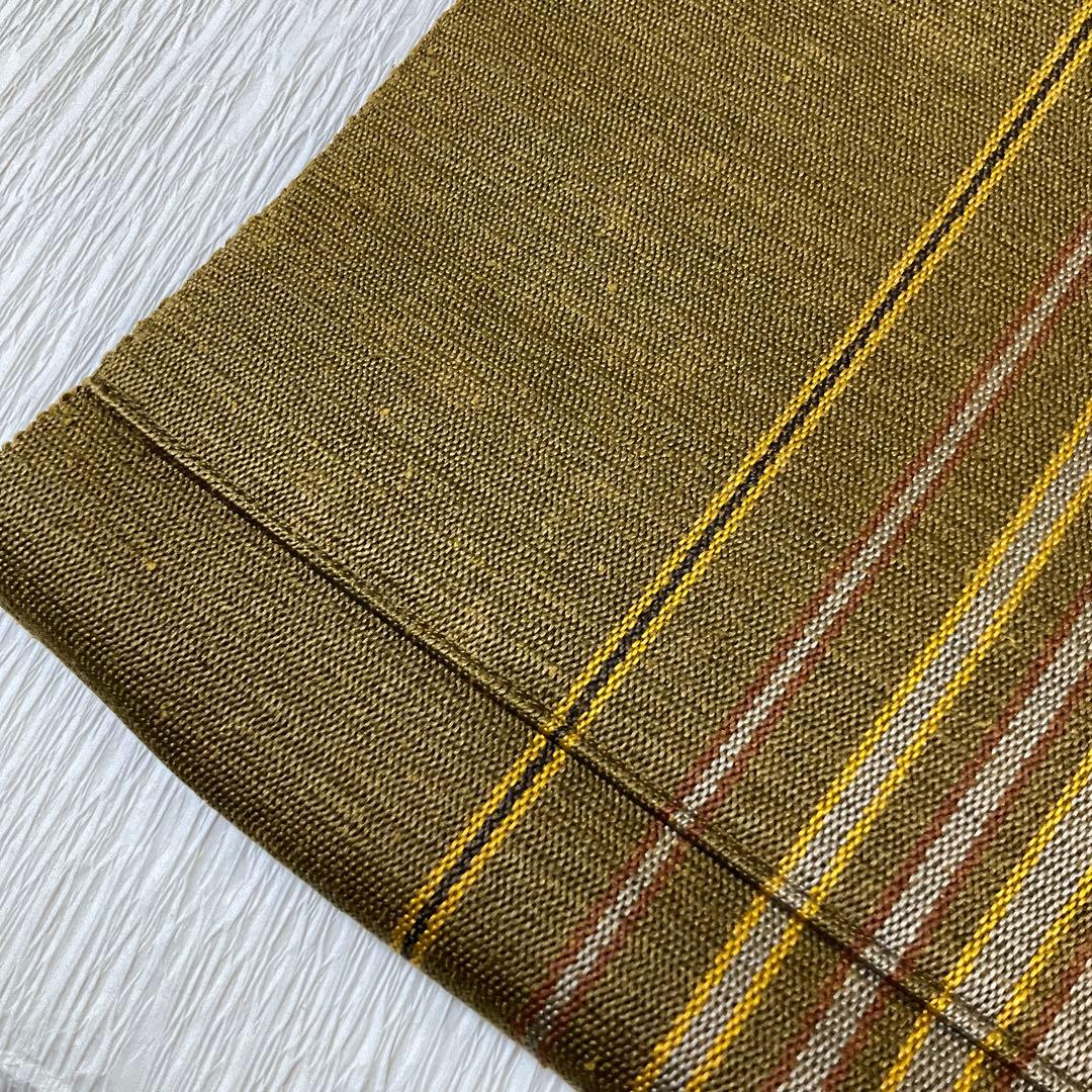 本場黄八丈 六寸 全通 松葉仕立て 証紙付き 未使用 - メルカリ