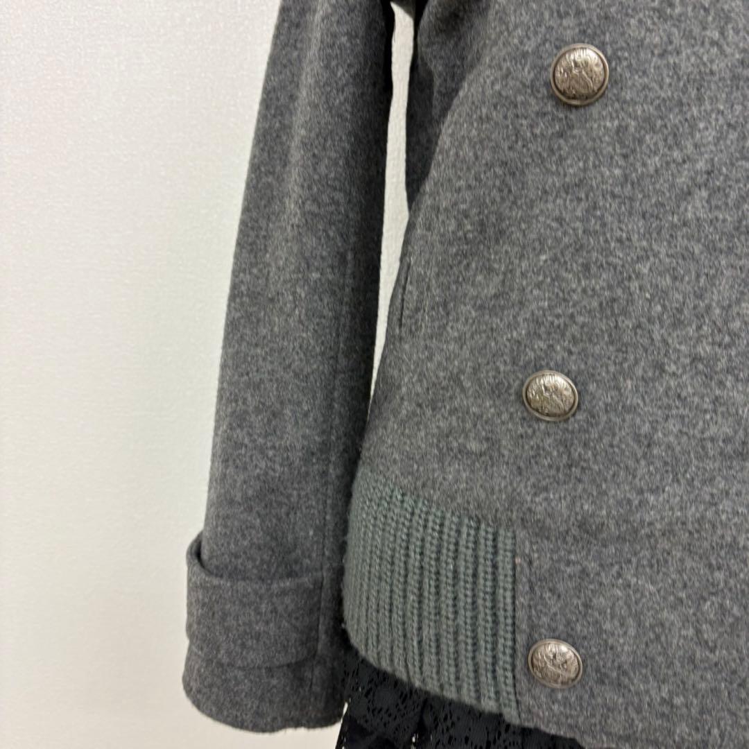 ダークコアy2k NANA 平成 ギャル ロック ウールコート ピーコート