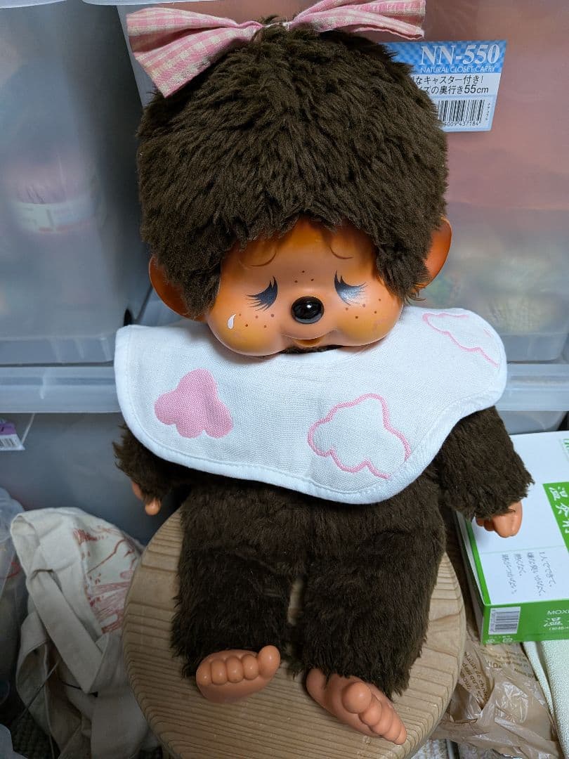 初代モンチッチLサイズペア 約45㌢ 青い目 昭和レトロ - メルカリ
