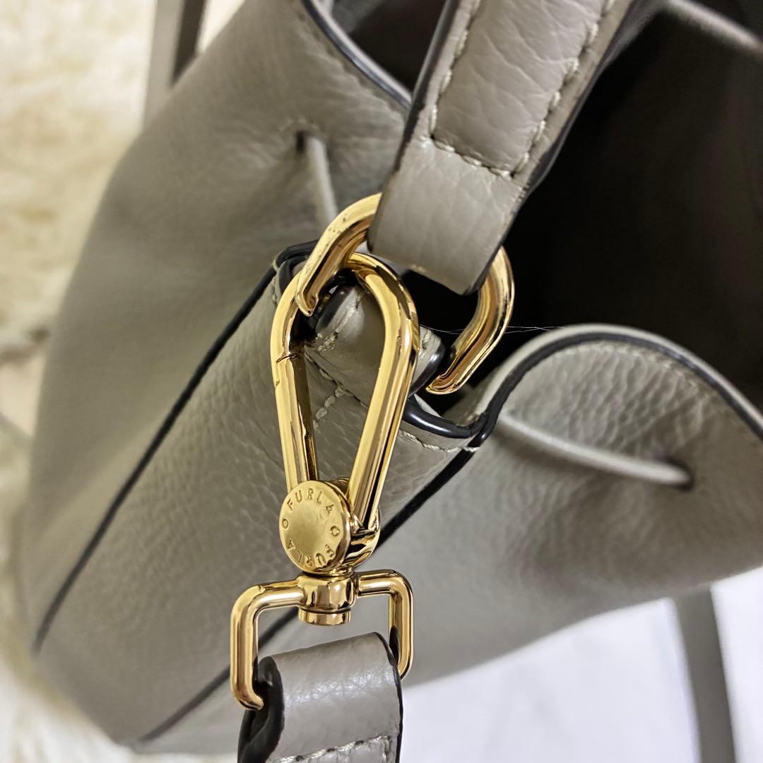 極美品✨フルラ アテナ バケット バッグ ショルダー 2way 保存袋