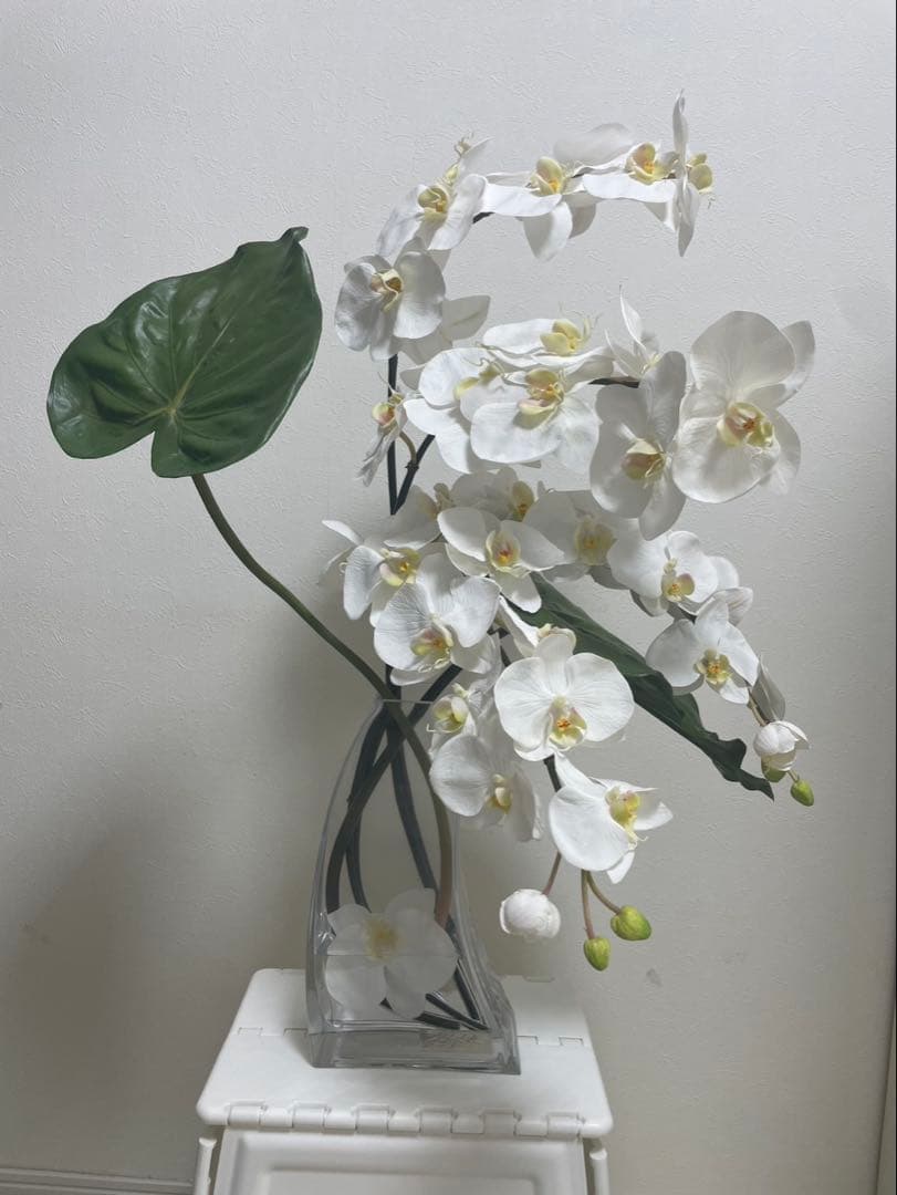 Aエミリオロバ ファレノプシス2L 胡蝶蘭 花 白フラワーアレンジメント ファレノプシス(胡蝶蘭)のアーティフィシャルフラワー通販｜エミリオ