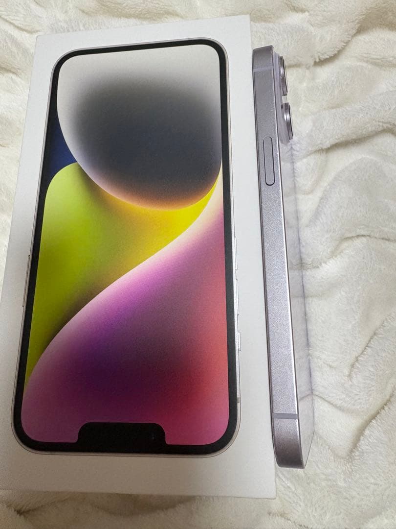 iPhone14 パープル 256GB SIMフリー 機能不良なし 箱付き