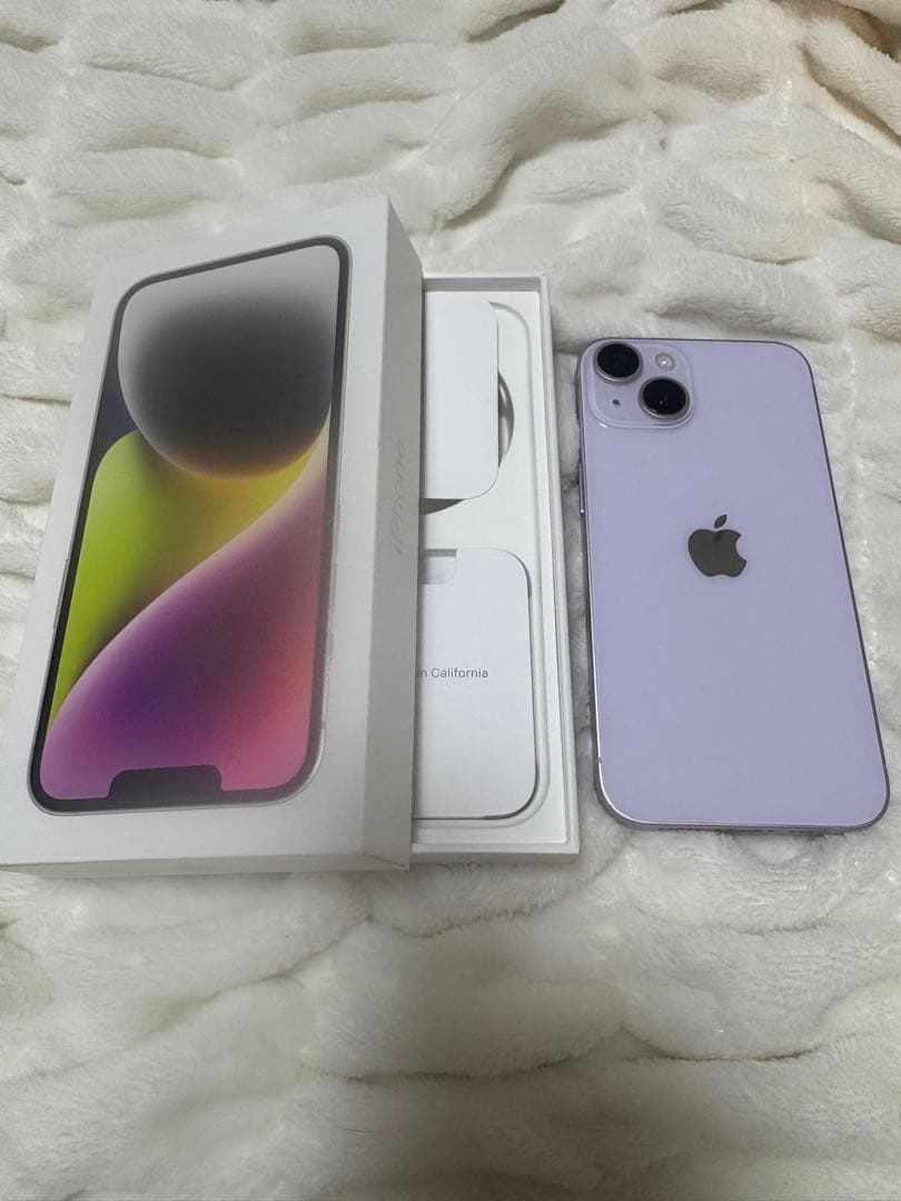 iPhone14 パープル 256GB SIMフリー 機能不良なし　箱付き iPhone14 パープル 256GB SIMフリー 機能不良なし 箱付き