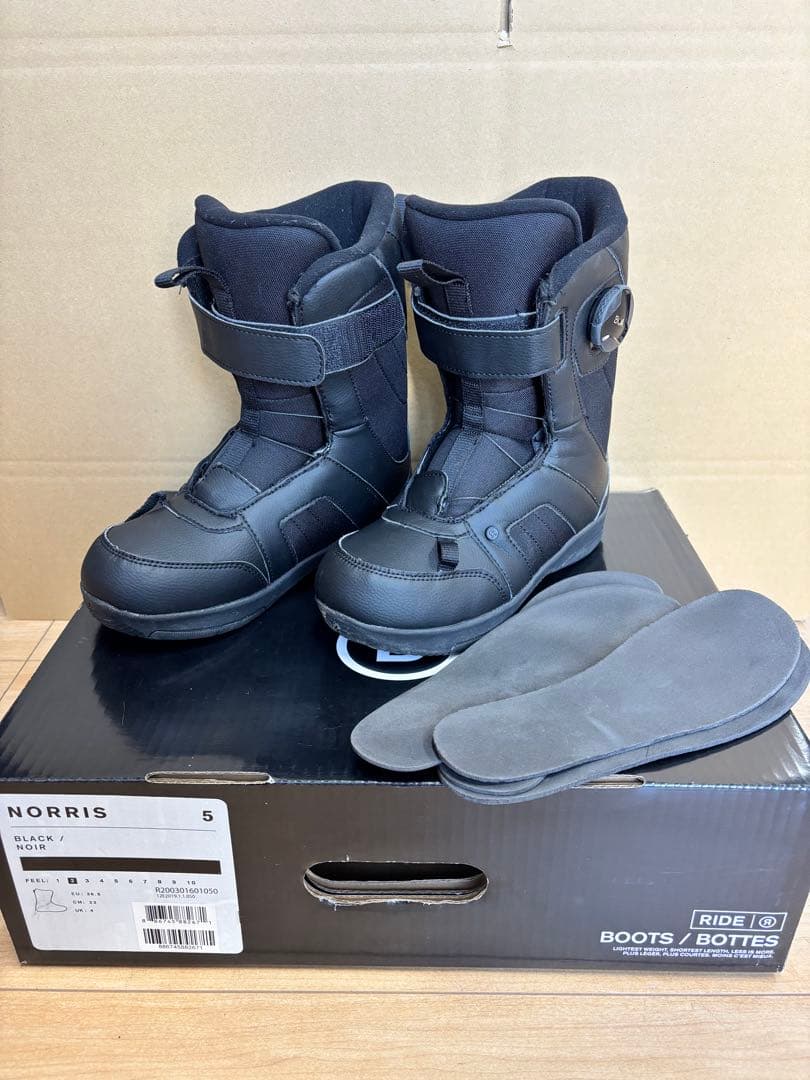 RIDE NORRIS ジュニア用スノーボードブーツ 23cm Ride Snowboards Ride Kids' Norris Snowboard Boots 2026