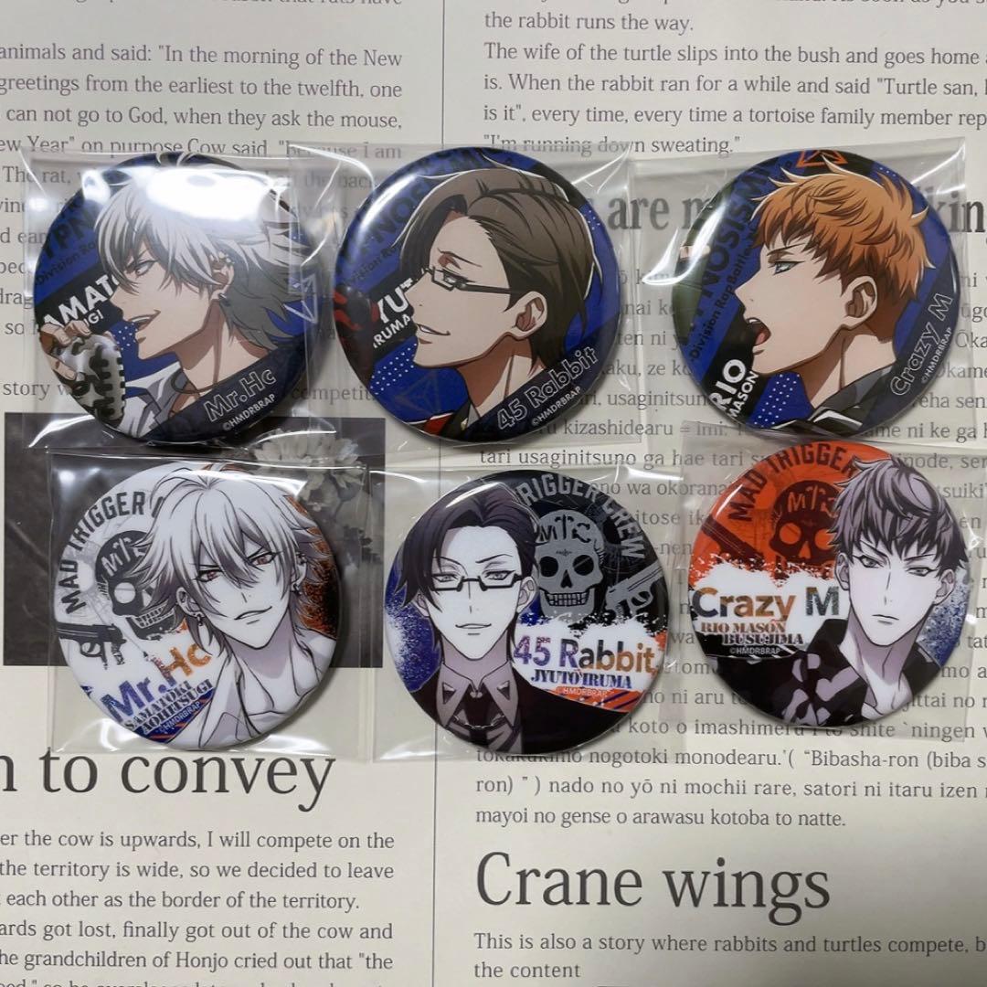 ヒプノシスマイク 左馬刻 銃兎 理鶯 缶バッジ アクキー アクスタ