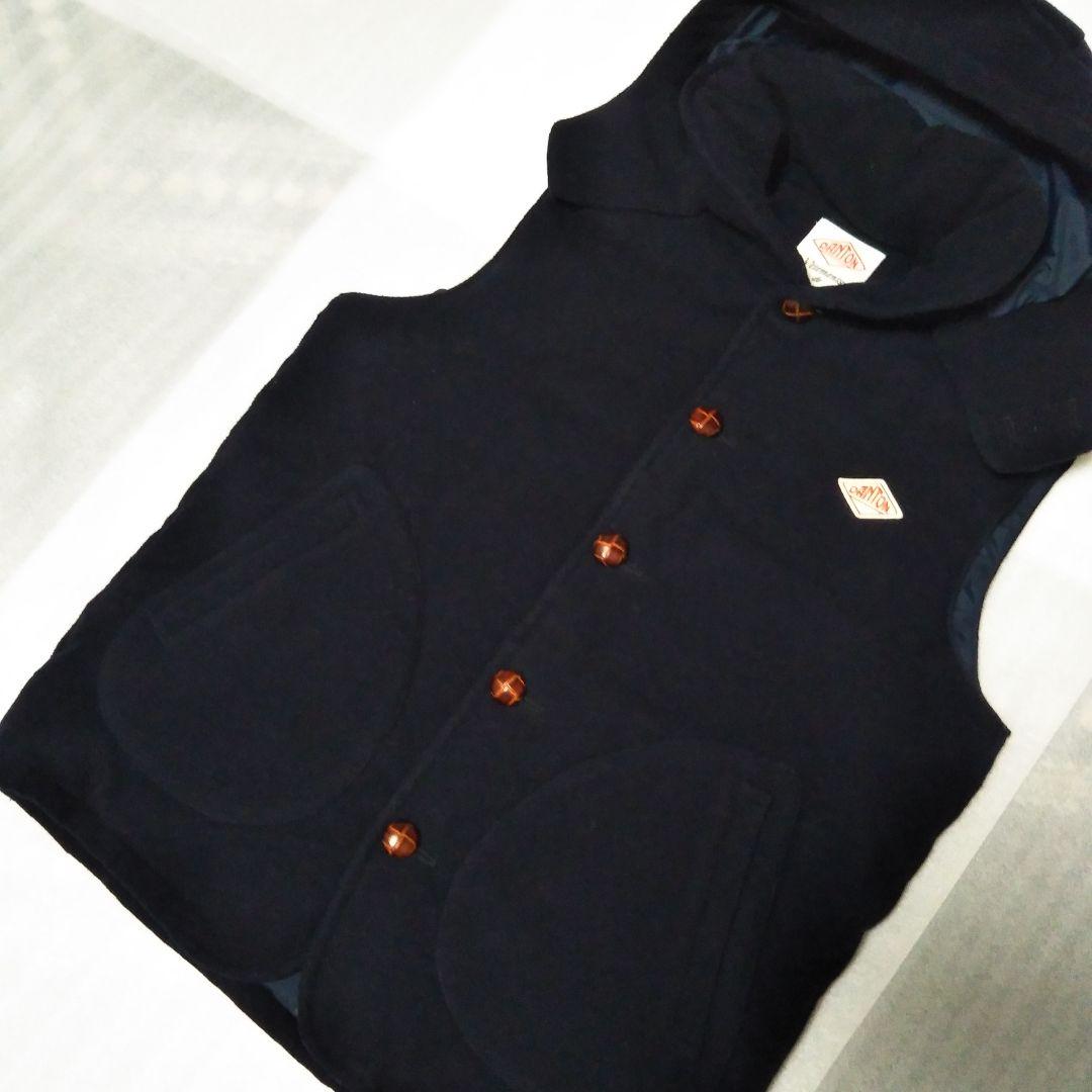 ダントンDANTON BEAMS ダウン ベスト ウール 別注 紺 42XL - メルカリ