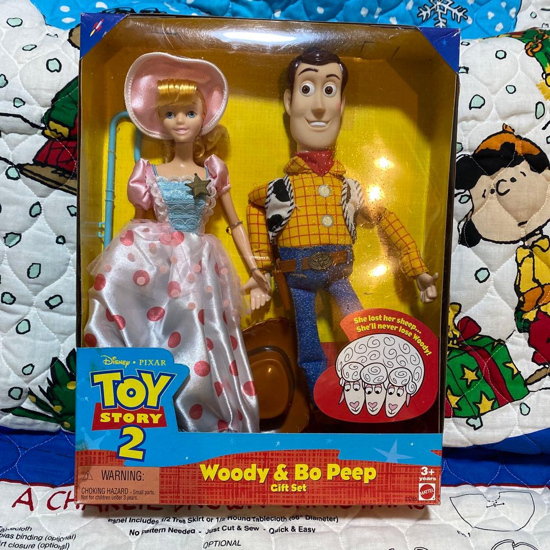 激レア】マテル トイ・ストーリー2 ウッディ(キス)&ボーピープ ギフト