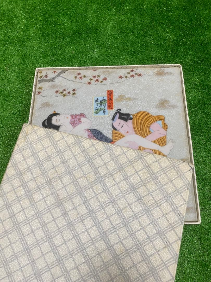 昭和レトロ 】春画 アンティーク 日本装飾タイル 浮世絵春画錦絵 日本